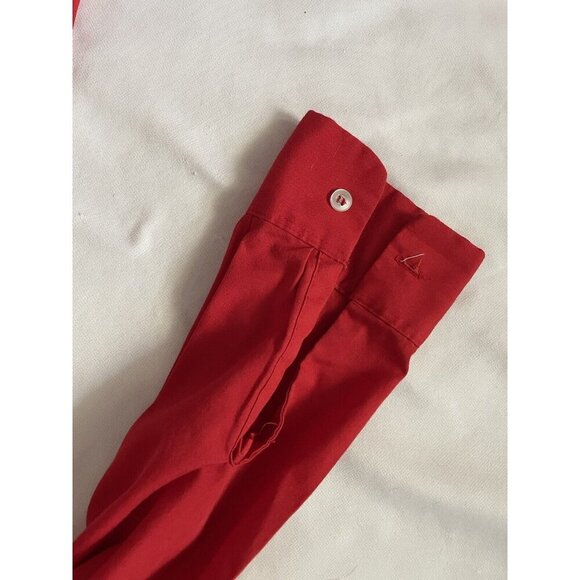 Vintage Red Unitog Mens Long-Sleeve Button-Up Shirt Size 14-14.5 Union Made In U - Picture 6 of 7